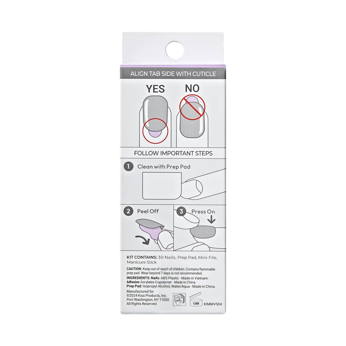 imPRESS Kiss Impress No Glue Mani Press On Nails - 'As It Was' Design, Beige, Medium, Almond Shape (30 Nails + Tools) - görsel 17