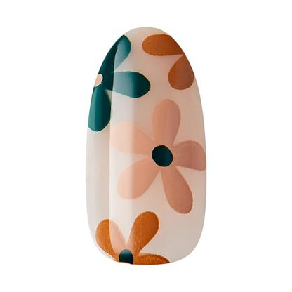 imPRESS Kiss Impress No Glue Mani Press On Nails - 'As It Was' Design, Beige, Medium, Almond Shape (30 Nails + Tools)