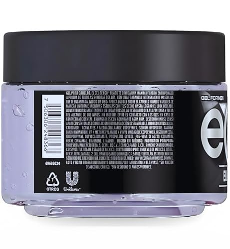 Gel eGo Black 450ml - Irresistible Fragrance Hair Styling Gel for Men, Clear Hold - görsel 10