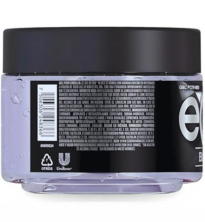 Gel eGo Black 450ml - Irresistible Fragrance Hair Styling Gel for Men, Clear Hold
