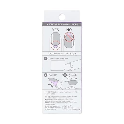 Kiss imPRESS No Glue Mani Press On Nails - Ballerina Green Medium - 30 Nails with Prep Pad & Tools - görsel 17