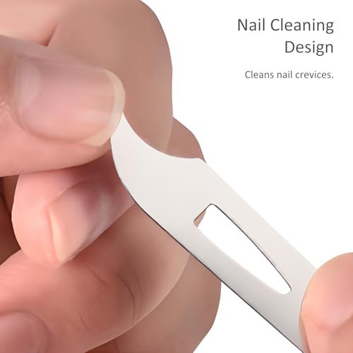 10-Pack Stainless Steel Metal Nail Files for Natural Nails - Thin, Durable, Double-Sided Manicure and Pedicure Tools - görsel 10