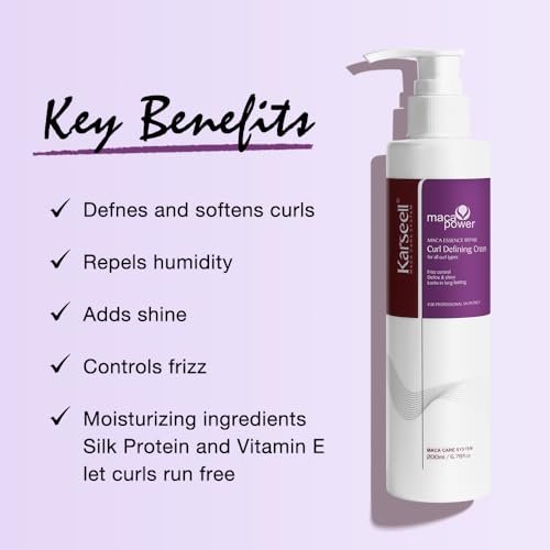 Karseell Curling Perfection Curl-Defining Cream - Paraben-Free, 200ml (6.78oz) for All Curl Types - görsel 4