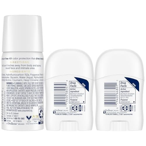 Dove Travel Deodorant for Women Variety 3-Pack – Advanced Care Invisible, Cool Essentials Mini, Cucumber & Green Tea Spray - görsel 4