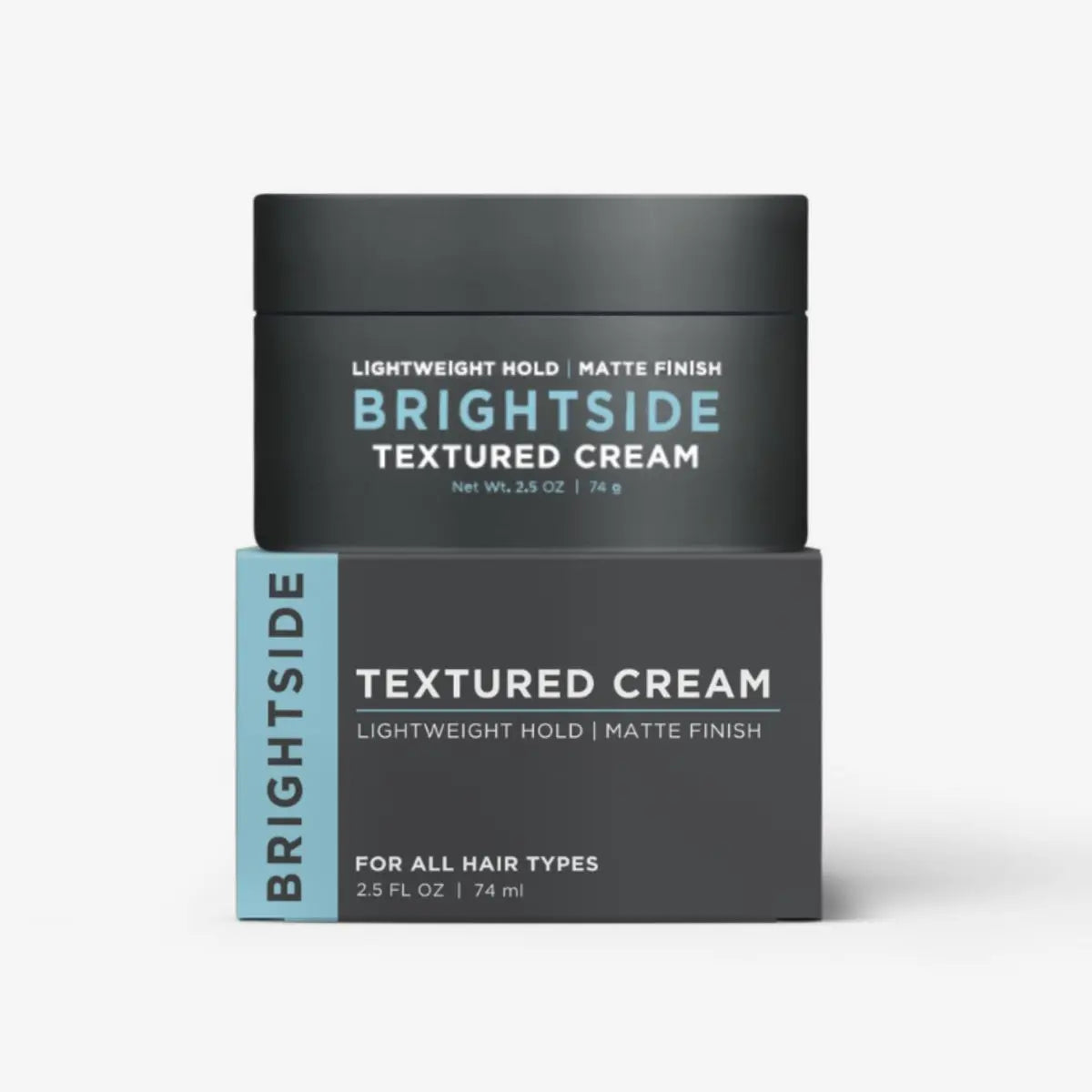 Brightside Textured Cream - Lightweight Hold Matte Finish Water Based Clay for All Hair Types Avelisse