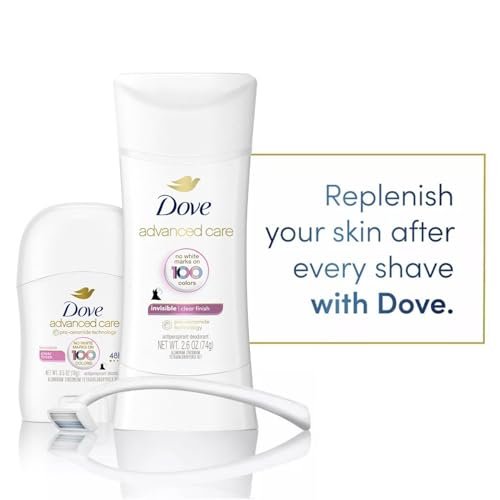 Dove Antiperspirant Deodorant for Women, Clear Finish, 2-Pack + Travel-Size – No White Marks, Pro-Ceramide Technology, Vegan & Cruelty-Free Avelisse