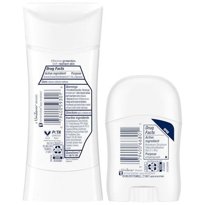 Dove Antiperspirant Deodorant for Women, Clear Finish, 2-Pack + Travel-Size – No White Marks, Pro-Ceramide Technology, Vegan & Cruelty-Free Avelisse