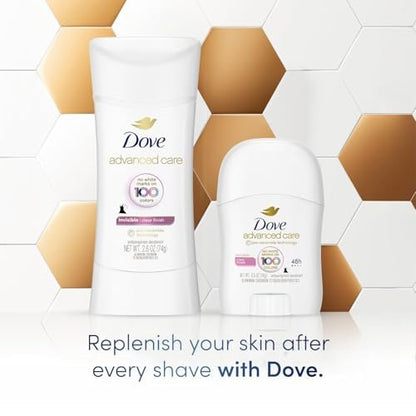 Dove Antiperspirant Deodorant for Women, Clear Finish, 2-Pack + Travel-Size – No White Marks, Pro-Ceramide Technology, Vegan & Cruelty-Free Avelisse