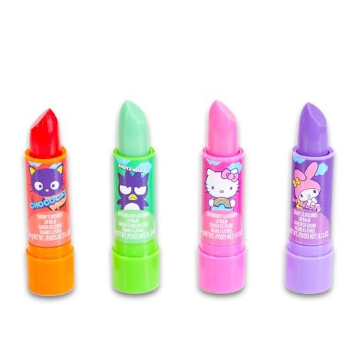 Hello Kitty Lip Balm Set - 4 Pack with Light-Up Mirror, Stickers & More | Lip Balm Makeup Kit for Girls - görsel 6