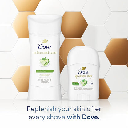 Dove Advanced Care Antiperspirant Deodorant Cool Essentials Bundle – 3 Piece Set (2 Full-Size + 1 Mini) Avelisse