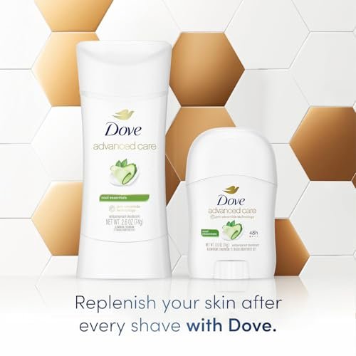 Dove Advanced Care Antiperspirant Deodorant Cool Essentials Bundle – 3 Piece Set (2 Full-Size + 1 Mini) Avelisse