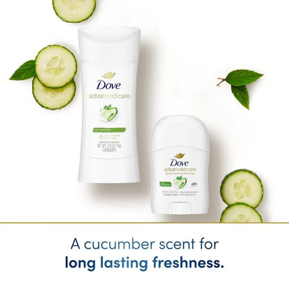 Dove Advanced Care Antiperspirant Deodorant Cool Essentials Bundle – 3 Piece Set (2 Full-Size + 1 Mini) Avelisse