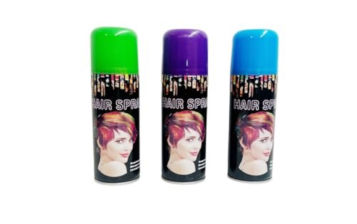 Temporary Hair Color Spray for Parties & Celebrations - 6 Color Variety Pack (6 Cans, 3 oz Each) Avelisse