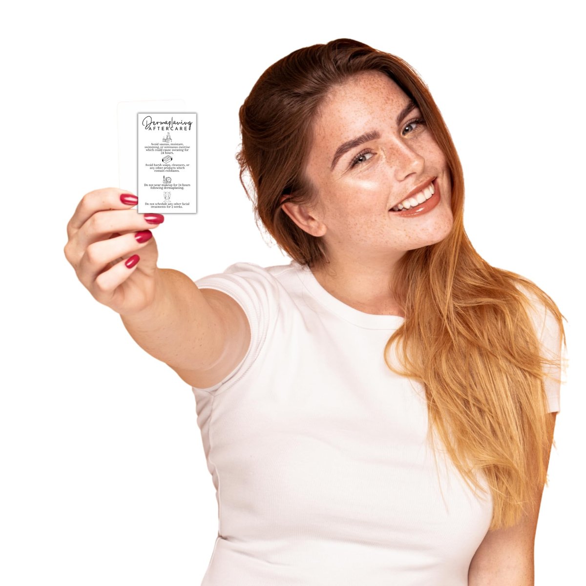 Dermaplaning Aftercare Instruction Cards - 50 Pack, 2x3.5" Minimalist Facial Consent Forms & Client Kit for Estheticians - görsel 17