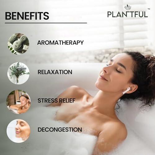 Plantful™ Organic Handmade Bath Bombs – 12 Large Shea Butter Moisturizing Gift Set for Women, Men & Kids Avelisse