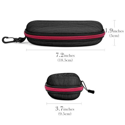 Linkidea EVA Razor Travel Case – Protective Black Razor Blade Replacement Travel Bag for Men, Compatible with Fusion 5 Power