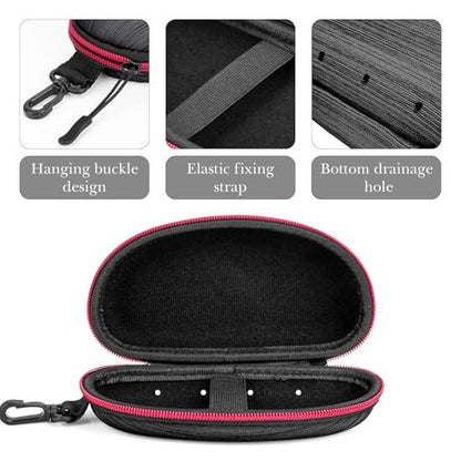 Linkidea EVA Razor Travel Case – Protective Black Razor Blade Replacement Travel Bag for Men, Compatible with Fusion 5 Power