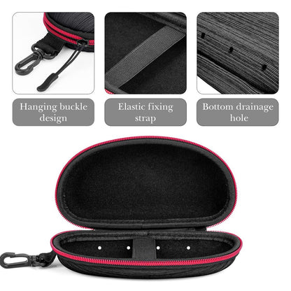 Linkidea EVA Razor Travel Case – Protective Black Razor Blade Replacement Travel Bag for Men, Compatible with Fusion 5 Power