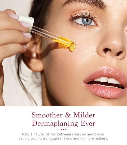 SINAHET Dermaplaning Oil - Natural Moisturizing Shave Oil for Face & Body with Jojoba, Vitamin E, Tea Tree & Grape Seed (1.7 fl oz / 50 ml) - görsel 4