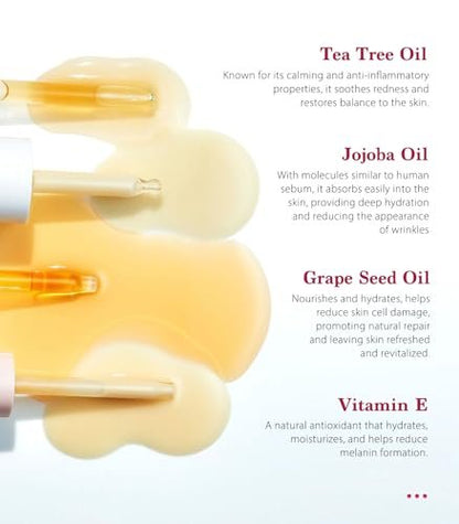 SINAHET Dermaplaning Oil - Natural Moisturizing Shave Oil for Face & Body with Jojoba, Vitamin E, Tea Tree & Grape Seed (1.7 fl oz / 50 ml)