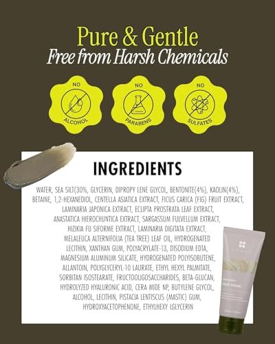BRMUD Relief Mud Mask - Celeb's Choice Body Mud with 91.8% Nature-Derived Ingredients - Hydrating & Deep Pore Cleanser for Face and Body - K Beauty Body Mud (3.72 fl oz) - görsel 14