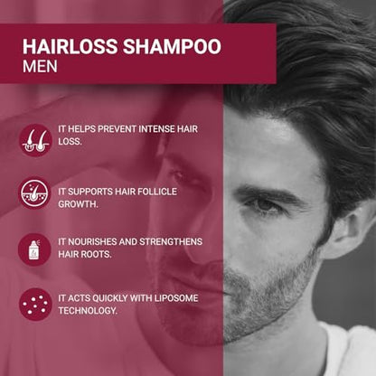 BIOXCIN Hair Loss Shampoo Daily Care Treatment for Men & Women, Sensitive Scalp Formula Herbal Shampoo for Hair Growth, Complete Care Thickening & Nourishing Conditioner Intensive Hair Loss 300ml Red Avelisse