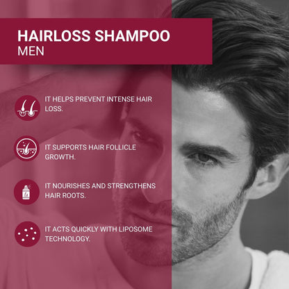 BIOXCIN Hair Loss Shampoo Daily Care Treatment for Men & Women, Sensitive Scalp Formula Herbal Shampoo for Hair Growth, Complete Care Thickening & Nourishing Conditioner Intensive Hair Loss 300ml Red Avelisse