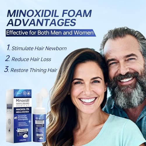 5% Minoxidil Foam for Men and Women – Hair Regrowth Treatment (60ml) - görsel 7