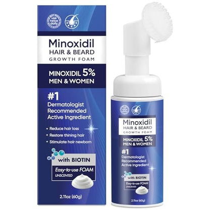 5% Minoxidil Foam for Men and Women – Hair Regrowth Treatment (60ml)