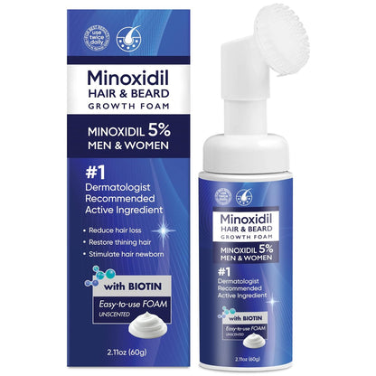 5% Minoxidil Foam for Men and Women – Hair Regrowth Treatment (60ml)
