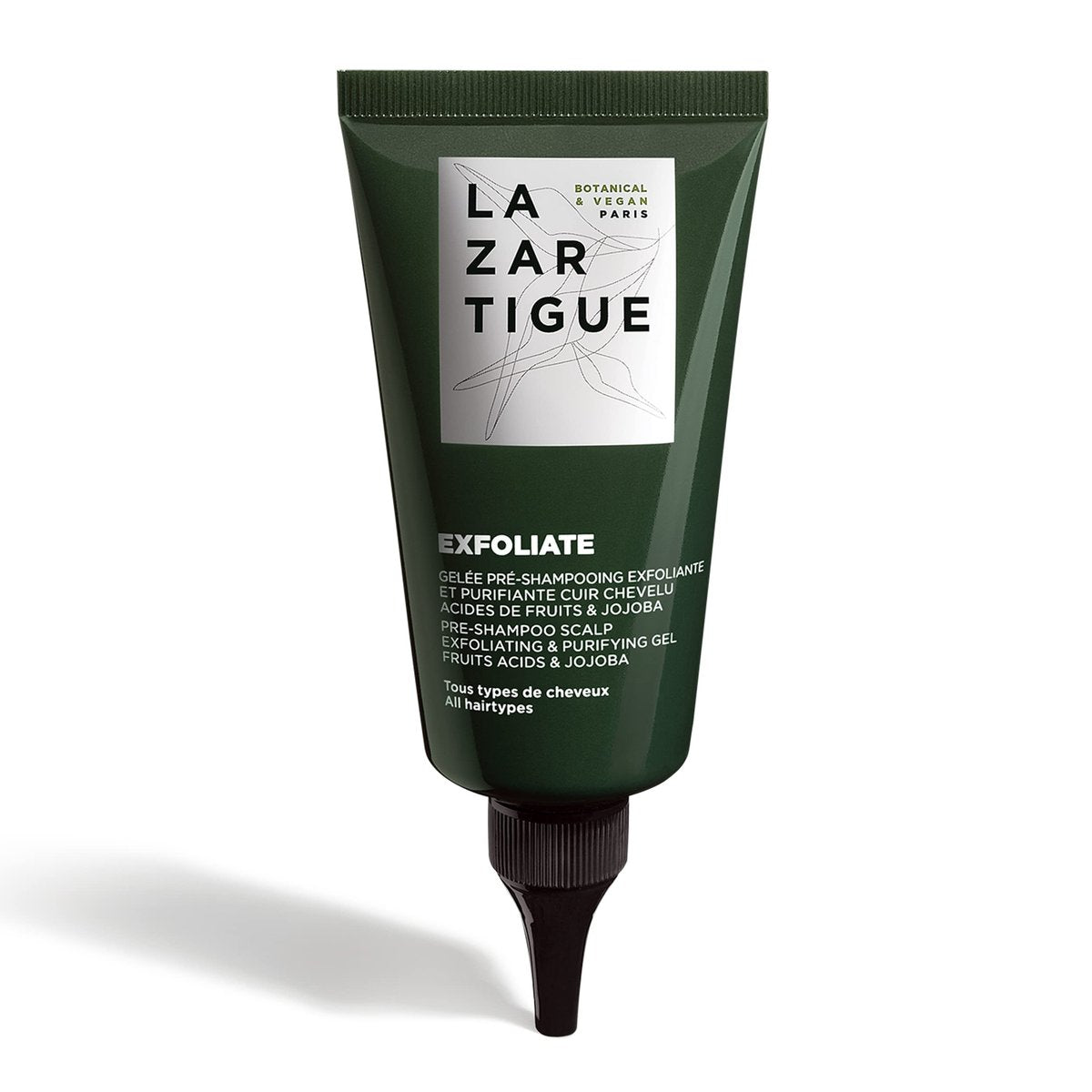 Lazartigue Exfoliate Gel, Oxygenating Detox Scalp Scrub with Jojoba Beads and Fruit Acids, Vegan, 2.5 Fl Oz - görsel 1
