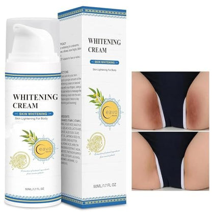 Ceavo Skin Whitening Cream for Intimate Areas, Underarms, Knees, Elbows & Inner Thighs - Dark Spot Remover, 1.7 Fl Oz Avelisse