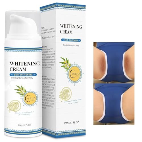 Ceavo Skin Whitening Cream for Intimate Areas, Underarms, Knees, Elbows & Inner Thighs - Dark Spot Remover, 1.7 Fl Oz Avelisse