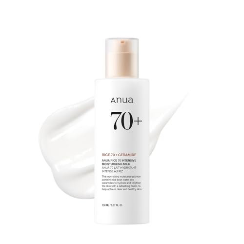ANUA Rice 70 Intensive Moisturizing Milk - Hydrating Face Lotion with Niacinamide & Ceramides, Lightweight Nourishing for All Skin Types, Korean Skincare, 5.07 fl.oz. - görsel 2