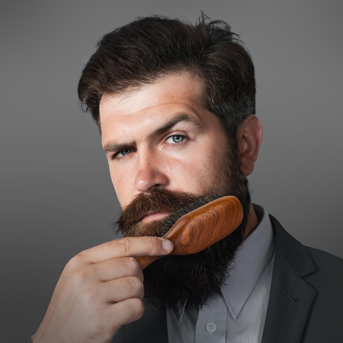 RAVEGO Hair Brush for Men - Slick Back Hair Brush - Boar Bristles Brush for Fine Thin Medium Hair, Natural Boar Hairbrush for Beard Styling Avelisse
