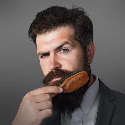 RAVEGO Hair Brush for Men - Slick Back Hair Brush - Boar Bristles Brush for Fine Thin Medium Hair, Natural Boar Hairbrush for Beard Styling Avelisse
