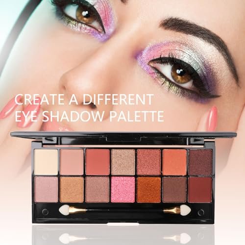 Rainbow Makeup Set for Girls - Complete Beauty Kit with Brushes & Cosmetics in Pink Organizer Case Avelisse