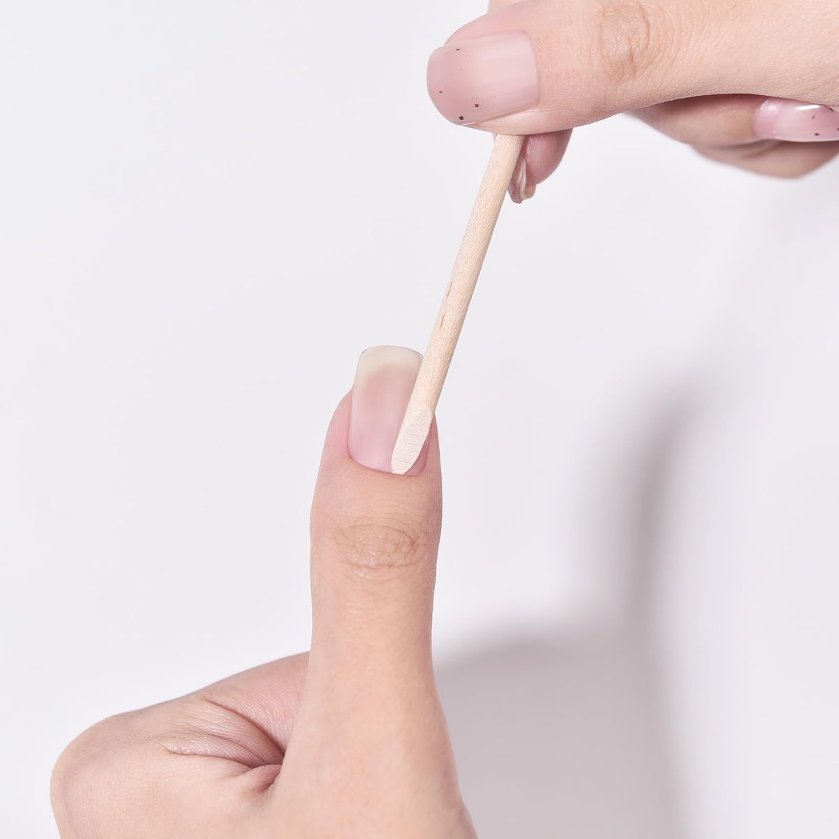 siyuwuro 5-Pack Orange Wood Nail Sticks - Double Sided Cuticle Pusher & Remover, Multi-Functional Manicure & Pedicure Tool with Clear Storage Tube - görsel 7
