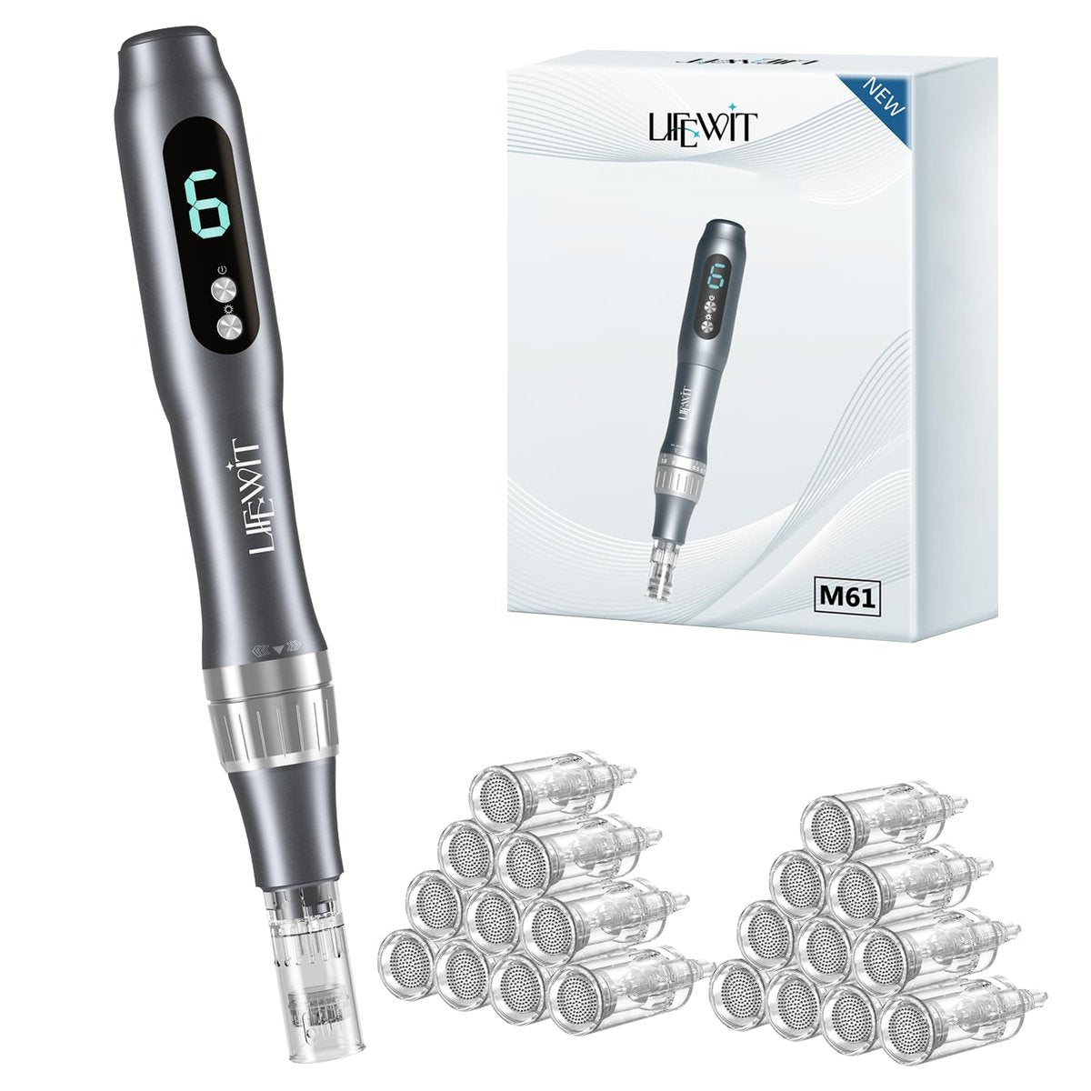 Dermastamp System 0.25mm Microneedling Pen – Derma Roller Alternative for Skin Care Avelisse