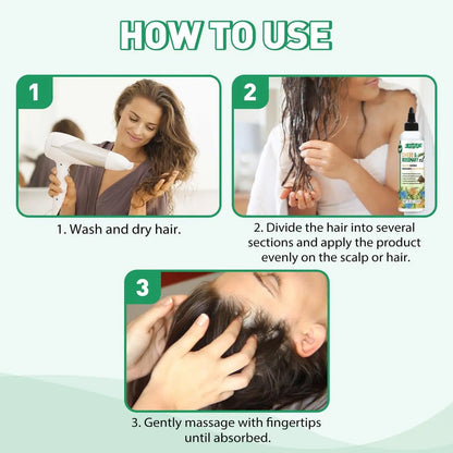 Chebe & Rosemary Hair Oil for Growth, 10 in 1 Moisturizer for Scalp, African Powder for Stronger, Longer Hair, Natural Oil for All Hair Types (2PCS) Avelisse