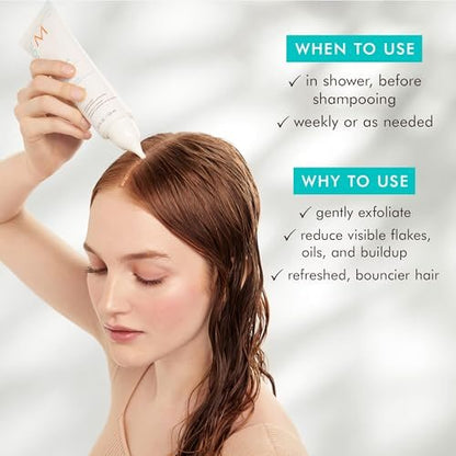 Moroccanoil Purifying Pre-Wash Scalp Scrub – 4.2 Fl. Oz. Deep Cleansing Treatment Avelisse