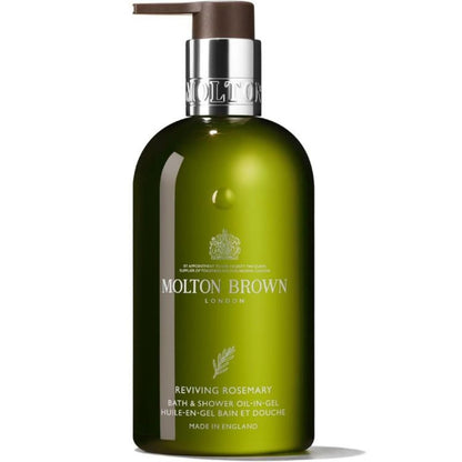 Molton Brown Reviving Rosemary Bath & Shower Oil-In-Gel 10 fl. oz. – Invigorating Herbal Body Wash Avelisse