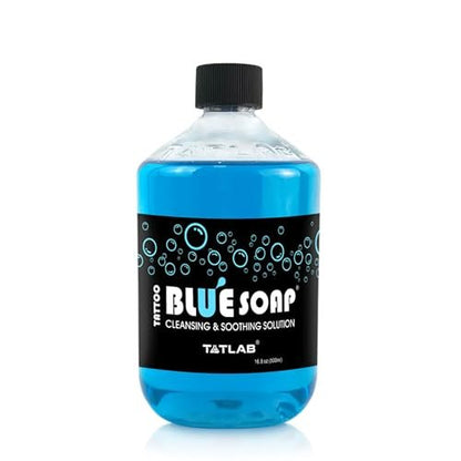 XTREME Blue Tattoo Soap – 16.9oz (500ml) Concentrated Cleanser for Tattoo Procedures & Aftercare – Made in USA Avelisse