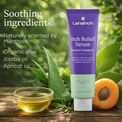 Lansinoh Anti-Itch Serum for Pregnant Moms – Soothing Pregnancy Itch Relief, Safe for First Trimester, 4.4 oz Avelisse