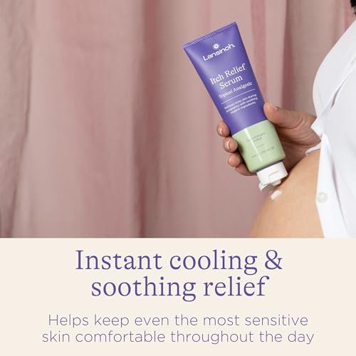 Lansinoh Anti-Itch Serum for Pregnant Moms – Soothing Pregnancy Itch Relief, Safe for First Trimester, 4.4 oz Avelisse