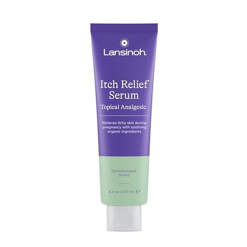 Lansinoh Anti-Itch Serum for Pregnant Moms – Soothing Pregnancy Itch Relief, Safe for First Trimester, 4.4 oz Avelisse
