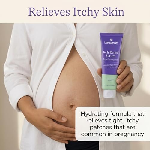 Lansinoh Anti-Itch Serum for Pregnant Moms – Soothing Pregnancy Itch Relief, Safe for First Trimester, 4.4 oz Avelisse