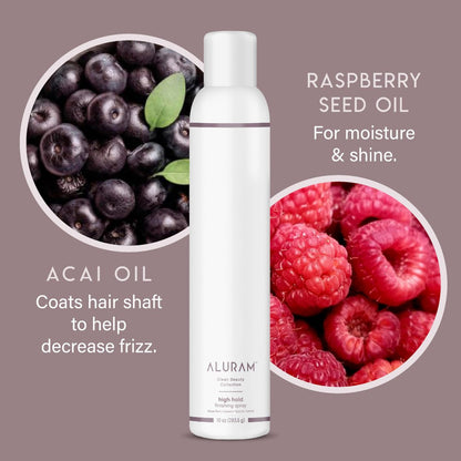 ALURAM High Hold Finishing Spray – All-Day Humidity Resistant Hold with Raspberry & Acai Oils, 10 Fl Oz Avelisse