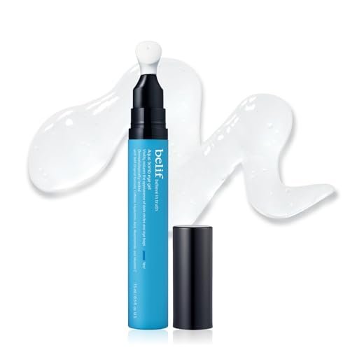 belif Aqua Bomb Cooling Eye Gel – Caffeine, Hyaluronic Acid & Niacinamide for Puffiness, Dark Circles, and Hydration – Korean Skin Care – 0.5 fl oz Avelisse