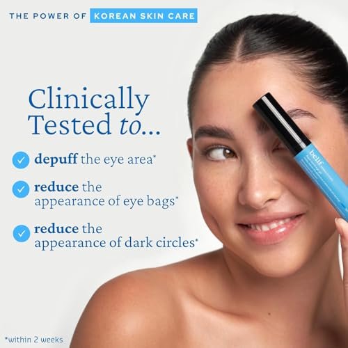 belif Aqua Bomb Cooling Eye Gel – Caffeine, Hyaluronic Acid & Niacinamide for Puffiness, Dark Circles, and Hydration – Korean Skin Care – 0.5 fl oz Avelisse
